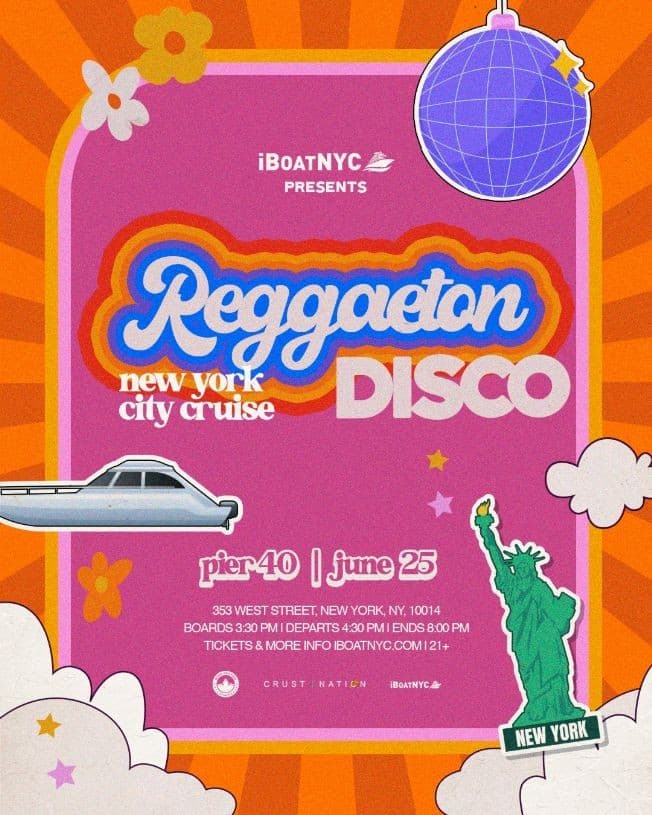 Event - REGGAETON DISCO - NYC Latin Boat Party Yacht Cruise - New York, New York - June 25, 2022 | concert tickets