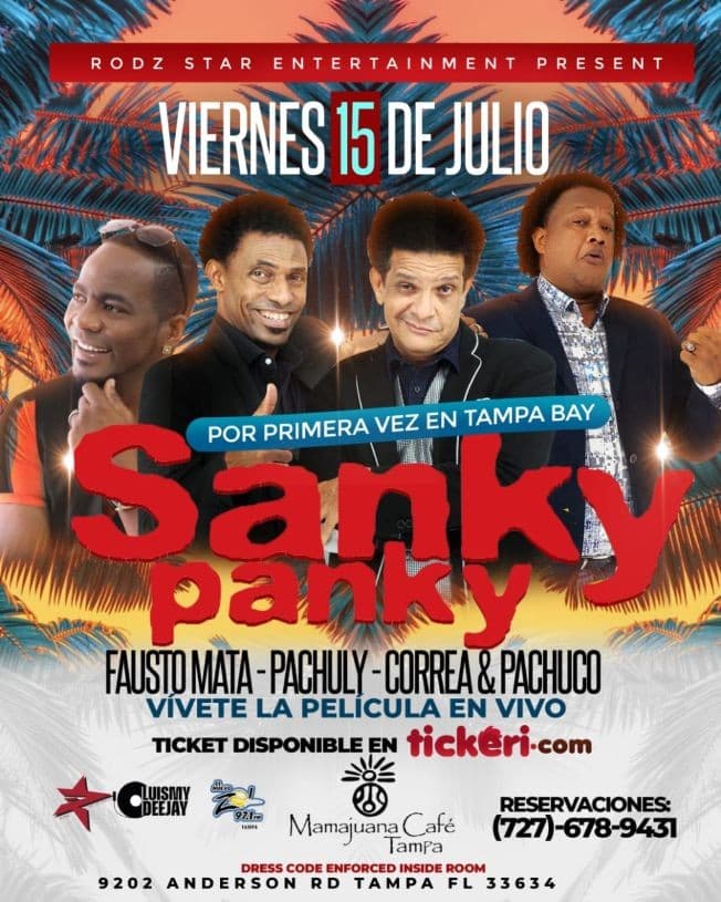 Event - LOS SANKY PANKY THE SHOW TAMPA - Tampa, Florida - July 15, 2022 | concert tickets