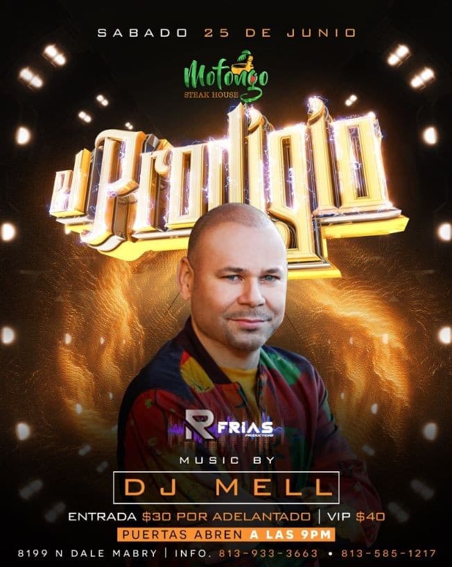 Event - El Prodigio Live in Tampa, Florida - Tampa, Florida - June 25, 2022 | concert tickets