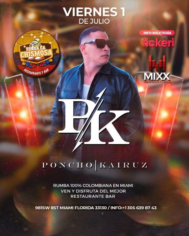 Event - PONCHO KAIRUZ EN VIVO ! MIAMI FLORIDA - Miami, Florida - July 1, 2022 | concert tickets