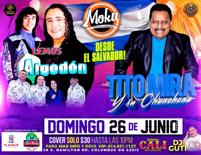Event - LEMUS & ALGODON , TITO MIRA Y SU CHANCHONA EN VIVO ! COLUMBUS OHIO - Columbus, Ohio - June 26, 2022 | concert tickets