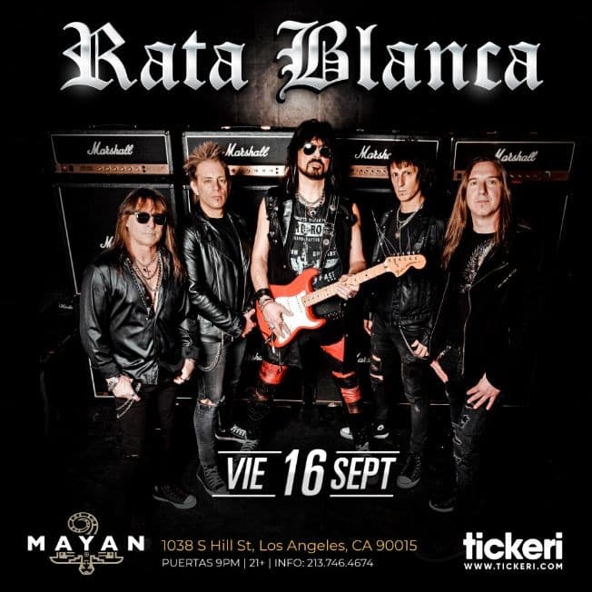 Event - RATA BLANCA EN LOS ANGELES - Los Angeles, California - September 16, 2022 | concert tickets