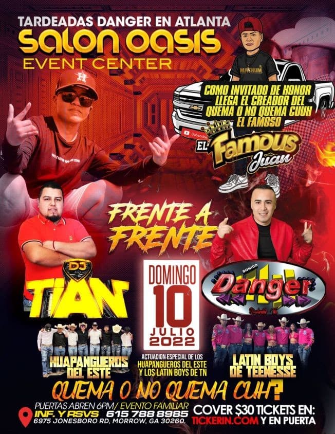 Event - QUEMA O NO QUE CUH? MORROW GEORGIA - Morrow, Georgia - July 10, 2022 | concert tickets