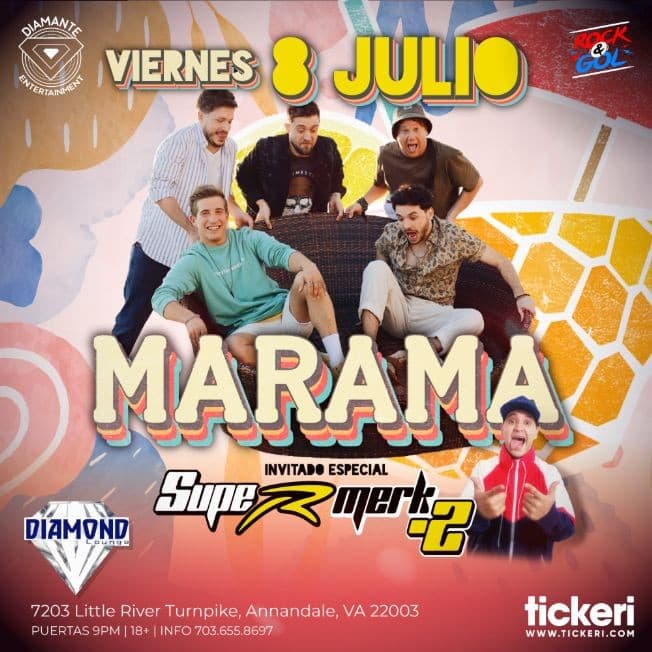 Event - MARAMA Y SUPERMERK2 EN VIRGINIA - Annandale, Virginia - July 8, 2022 | concert tickets