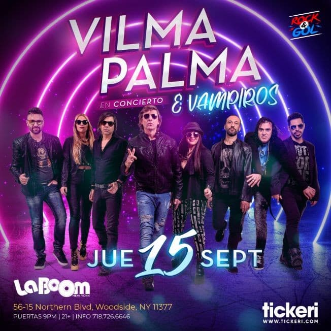 Event - VILMA PALMA E VAMPIROS EN NEW YORK - Woodside, New York - September 15, 2022 | concert tickets