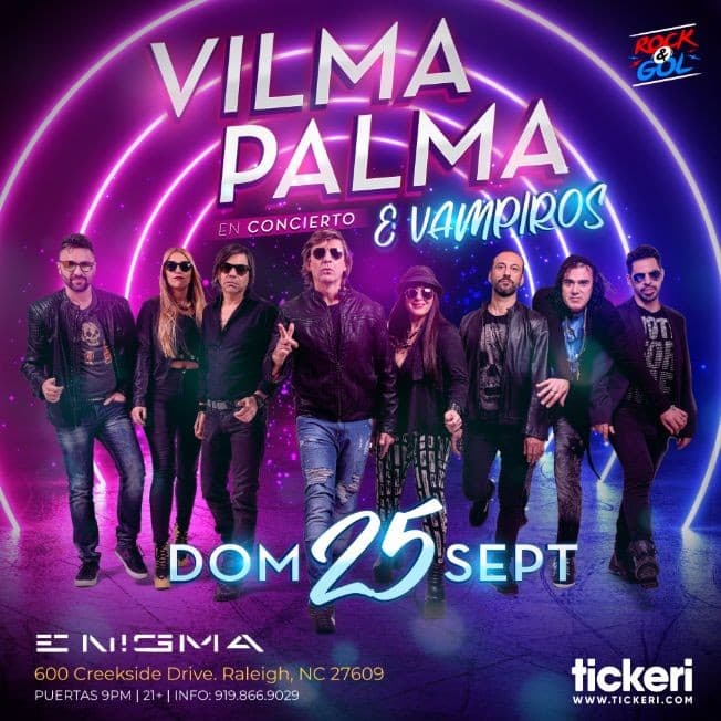 Event - VILMA PALMA E VAMPIROS EN RALEIGH - Raleigh, North Carolina - September 25, 2022 | concert tickets
