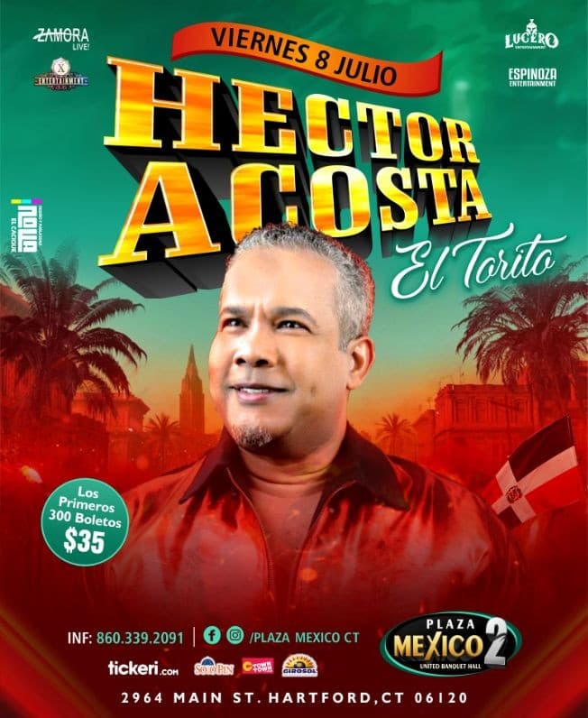 Event - Hector Acosta EL TORITO en vivo en Hartford, CT - Hartford, Connecticut - July 8, 2022 | concert tickets