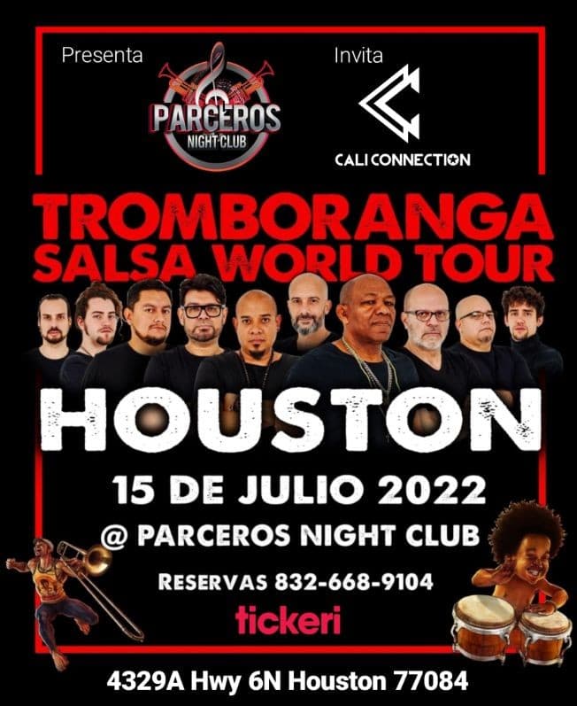 Event - TROMBORANGA SALSA WORLD TOUR - HOUSTON - Houston, Texas - July 15, 2022 | concert tickets