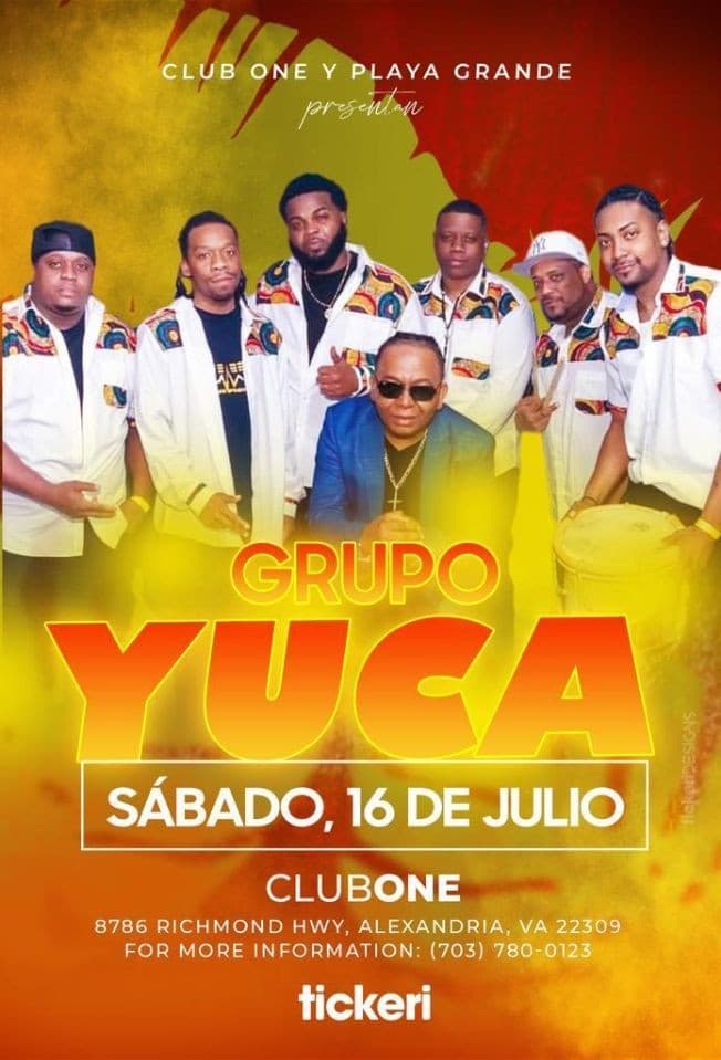 Event - GRUPO YUCA EN CONCIERTO! ALEXANDRIA VIRGINIA - Alexandria, Virginia - July 16, 2022 | concert tickets