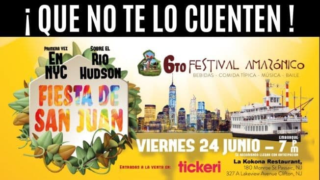 Event - 6to. FESTIVAL AMAZONICO - Fiesta de San Juan en el Hudson River, NY - New York, New York - June 24, 2022 | concert tickets