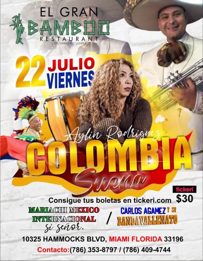 Event - Colombia Suena! - Miami, Florida - July 22, 2022 | concert tickets