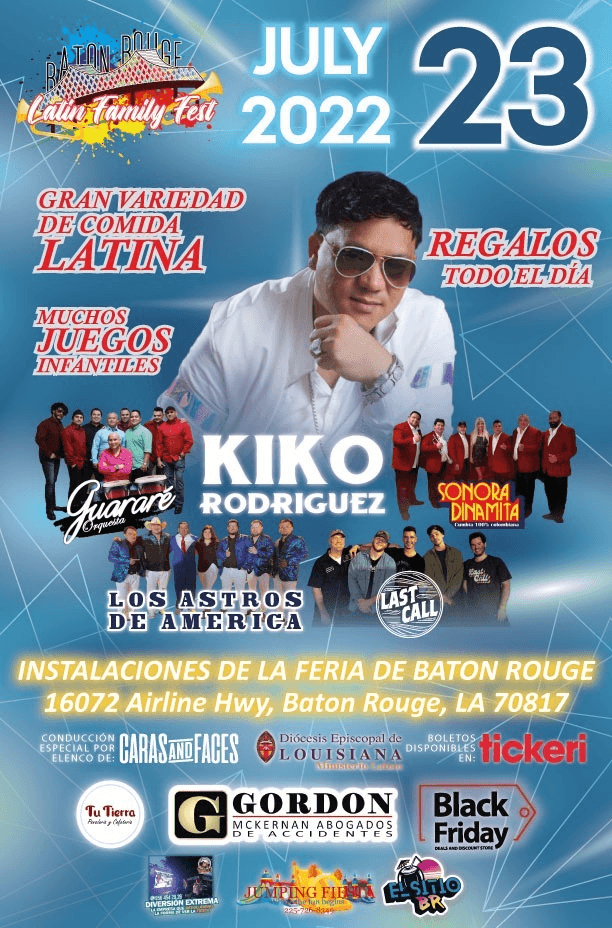 Event - KIKO RODRIGUEZ EN CONCIERTO ! BATON ROUGE LOUISIANA - Baton Rouge, Louisiana - July 23, 2022 | concert tickets