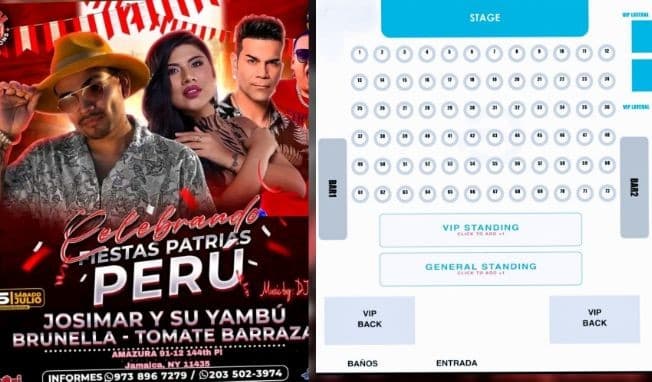 Event - JOSIMAR Y SU YAMBU , BRUNELLA TORPOCO Y TOMATE BARRAZA EN NEW YORK - Queens, New York - July 16, 2022 | concert tickets