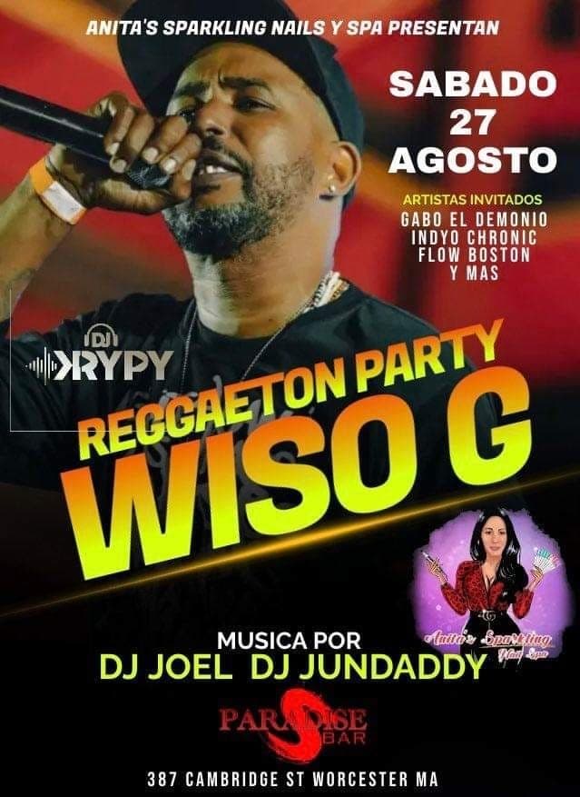 Event - Wiso G - Worcester, Massachusetts - August 27, 2022 | concert tickets