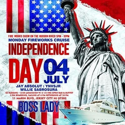 Event - JULY 4TH NYC FIREWORKS CRUISE - Jersey City, New Jersey - July 4, 2022 | concert tickets