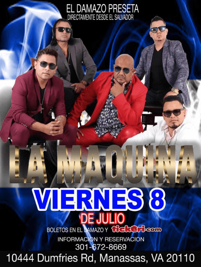 Event - LA MAQUINA EN CONCIERTO ! MANASSAS VIRGINIA - Manassas, Virginia - 8 de julio de 2022 | concert tickets