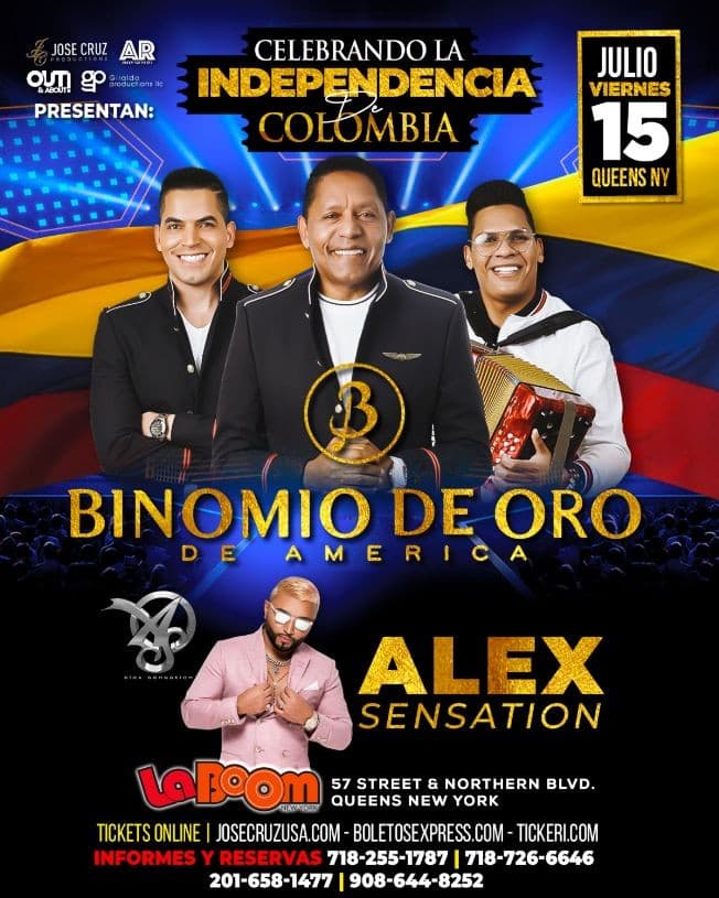 Event - 07-15-22. BINOMIO DE ORO EN  LA BOOM QUEENS NY. JCP - Woodside, New York - July 15, 2022 | concert tickets