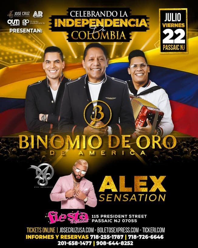 Event - 07-22-22. BINOMIO DE ORO EN FIESTA NIGHT CLUB PASSAIC NJ. JCP - Passaic, New Jersey - July 22, 2022 | concert tickets