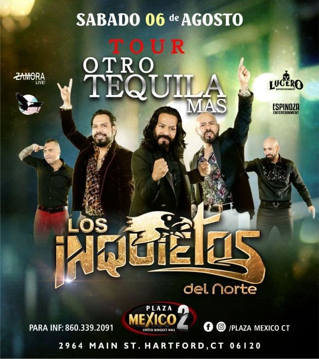 Event - Los Inquietos del Norte en Hartford, CT - Hartford, Connecticut - 6 de agosto de 2022 | concert tickets