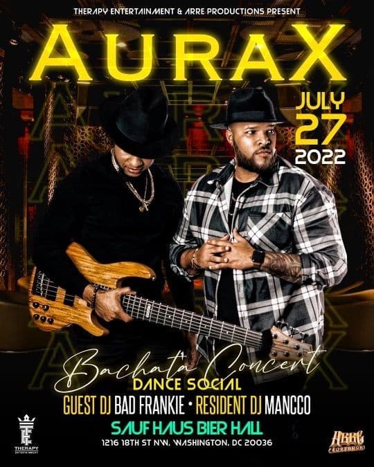 Event - Grupo Aurax, Live! @ Sauf Haus Bier Hall, Washington, DC - Washington, District Of Columbia - 27 de julio de 2022 | concert tickets