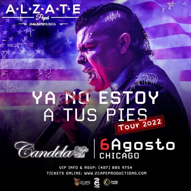 Event - ALZATE EN CONCIERTO EN CHICAGO - Niles, Illinois - August 6, 2022 | concert tickets
