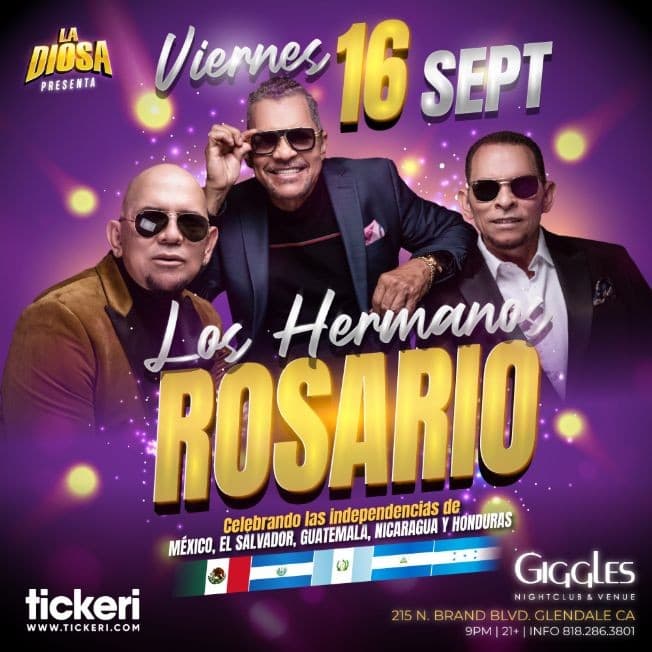 Event - LOS HERMANOS ROSARIO EN LOS ANGELES - Glendale, California - September 16, 2022 | concert tickets