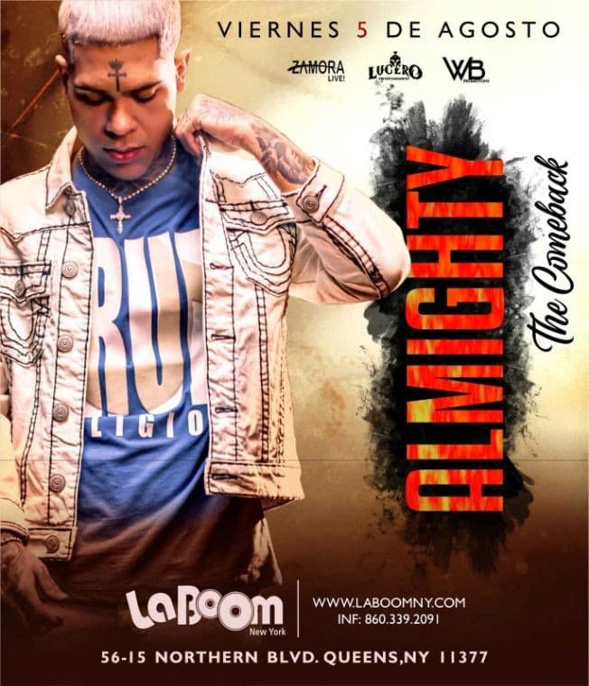 Event - ALMIGHTY EN VIVO ! QUEENS NEW YORK - Woodside, New York - 5 de agosto de 2022 | concert tickets