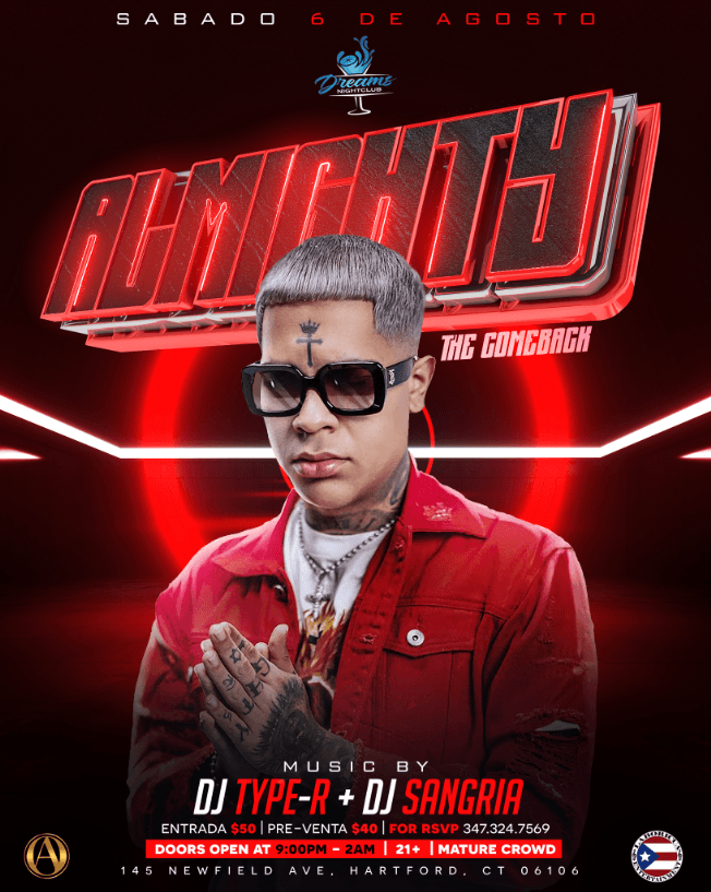 Event - Almighty “LIVE IN CONCERT” - Hartford, Connecticut - August 6, 2022 | concert tickets