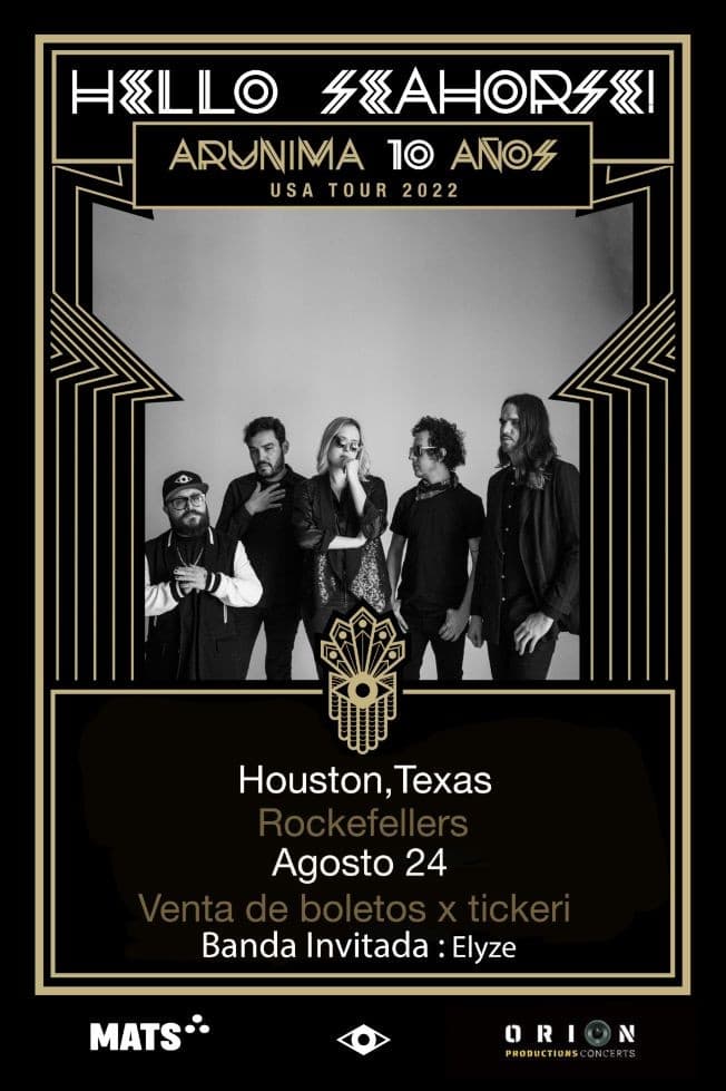 Event - HELLO SEAHORSE - 10th year anniversary of Arunima - Houston, Texas - August 24, 2022 | concert tickets
