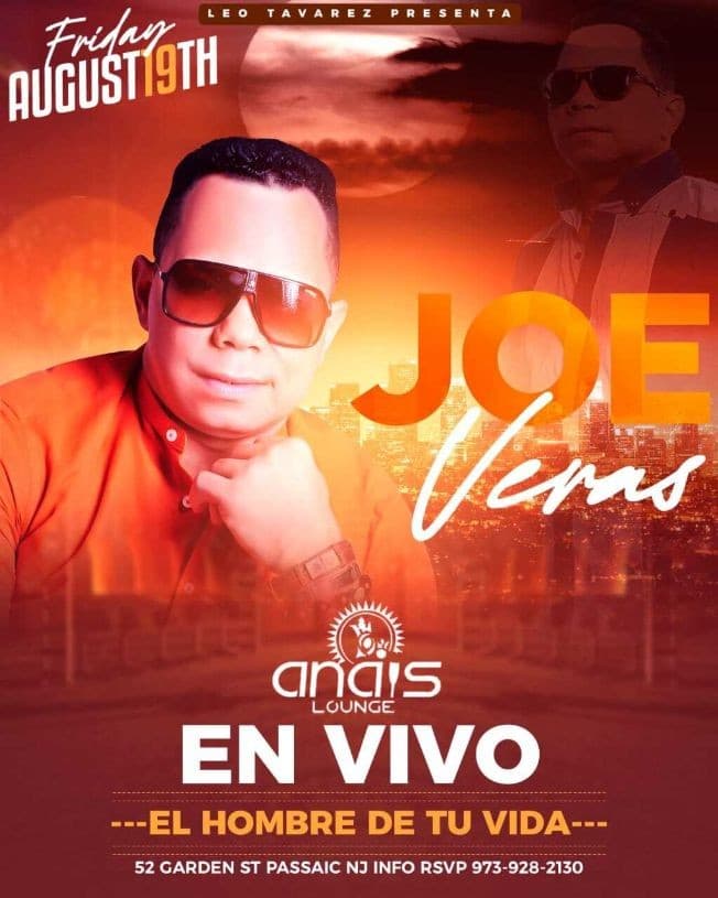 Event - JOE VERAS EN CONCIERTO ! PASSAIC NEW JERSEY - Passaic, New Jersey - August 19, 2022 | concert tickets