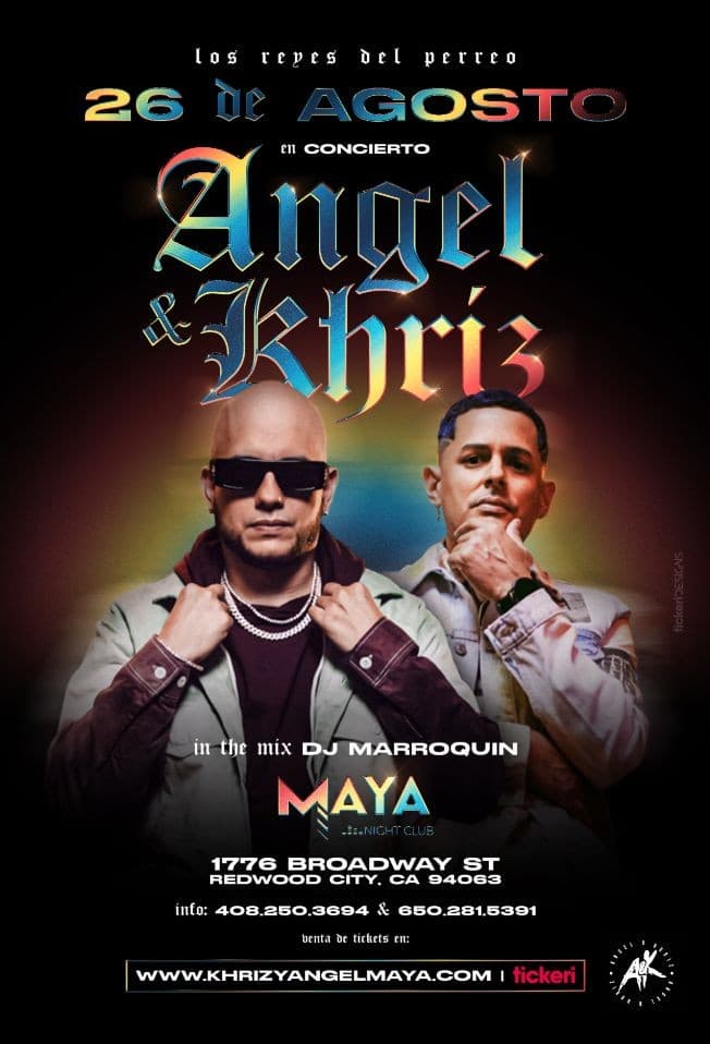 Event - Khriz & Angel en Concierto! - Redwood City, California - August 26, 2022 | concert tickets