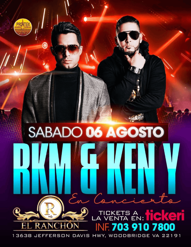 Event - RKM & KEN Y EN CONCIERTO ! WOODBRIDGE VIRGINIA - Woodbridge, Virginia - August 6, 2022 | concert tickets