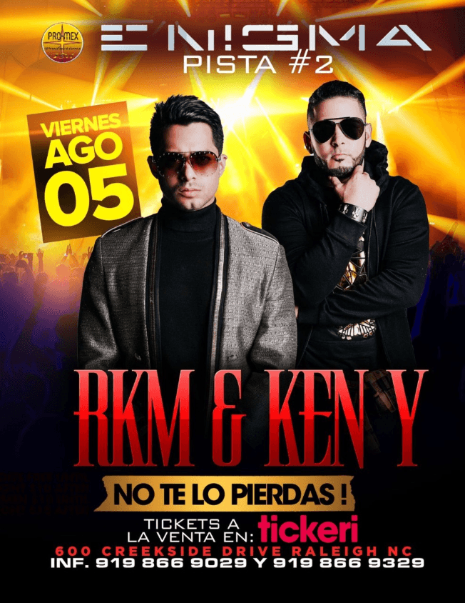 Event - RKM & KEN Y EN CONCIERTO ! RALEIGH NORTH CAROLINA - Raleigh, North Carolina - August 5, 2022 | concert tickets