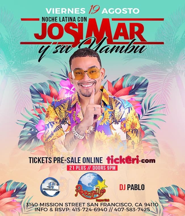 Event - JOSIMAR Y SU YAMBU EN SAN FRANCISCO, CALIFORNIA - San Francisco, California - August 19, 2022 | concert tickets