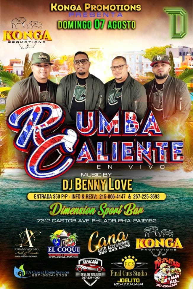 Event - Rumba Caliente en Concierto - Philadelphia, Pennsylvania - August 7, 2022 | concert tickets