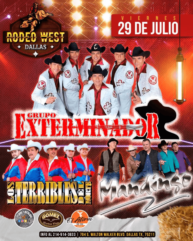 Event - GRUPO EXTERMINADOR , LOS TERRIBLES DEL NORTE, MANDINGO EN VIVO ! DALLAS TEXAS - Dallas, Texas - July 29, 2022 | concert tickets