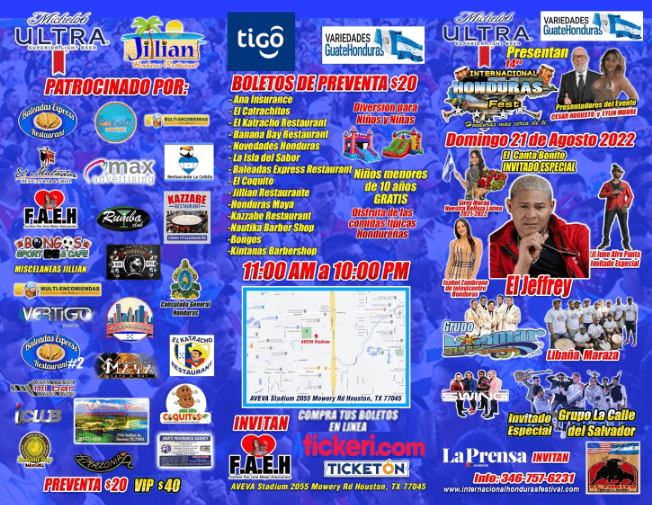 Event - 14VO INTERNATIONAL HONDURAS FEST  2022 HOUSTON TEXAS - Houston, Texas - August 21, 2022 | concert tickets