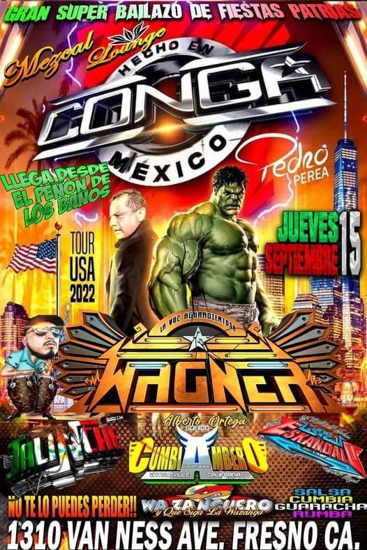Event - SONIDO LA CONGA - FRESNO CALIFORNIA - Fresno, California - September 15, 2022 | concert tickets