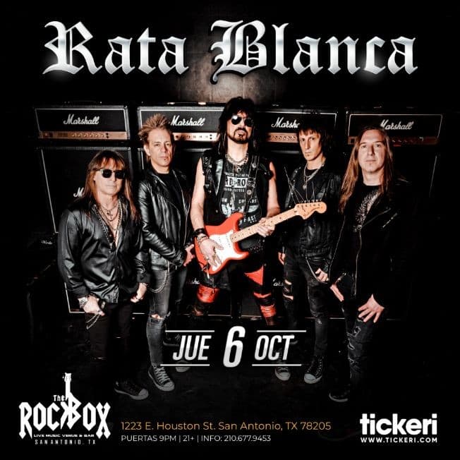 Event - RATA BLANCA EN SAN ANTONIO - San Antonio, Texas - October 6, 2022 | concert tickets