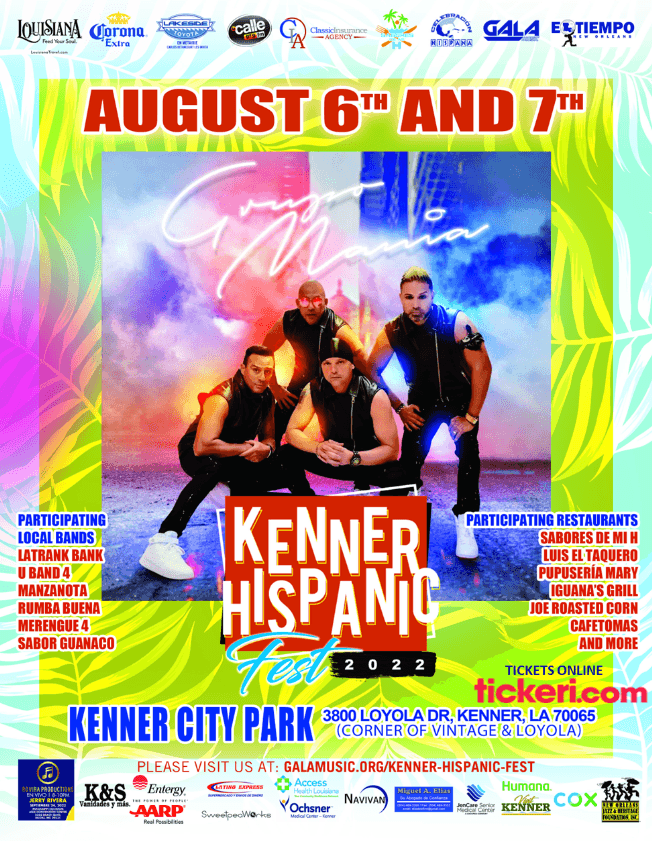 Event - KENNER HISPANIC FEST 2022 GRUPO MANIA EN CONCIERTO ! KENNER LOUISIANA - Kenner, Louisiana - August 6, 2022 | concert tickets