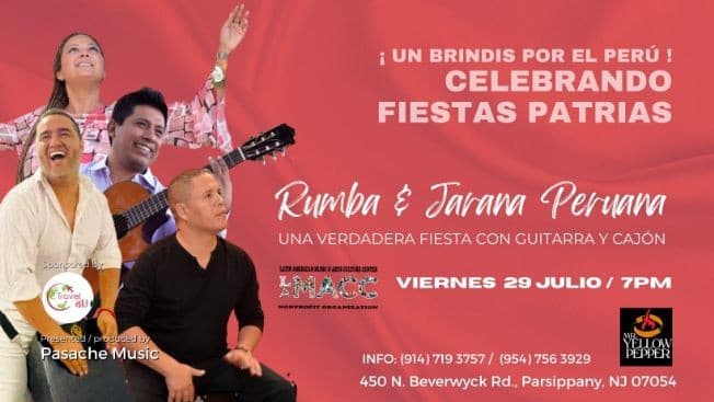 Event - Rumba & Jarana Peruana en Mr Yellow Pepper - Parsippany-Troy Hills, New Jersey - July 29, 2022 | concert tickets