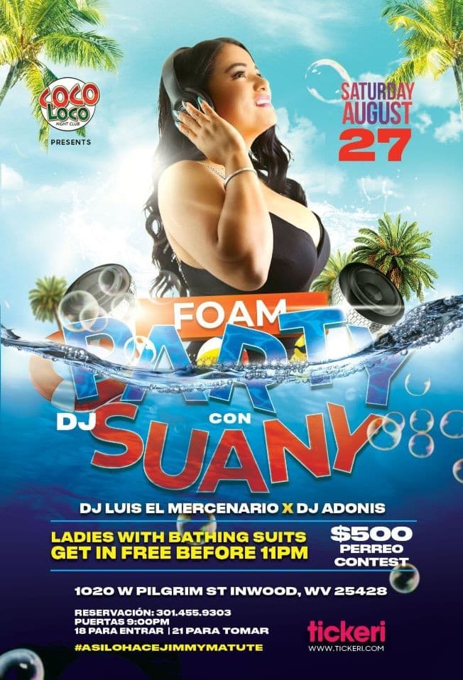Event - FOAM PARTY INWOOD WEST VIRGINIA - Inwood, West Virginia - August 27, 2022 | concert tickets