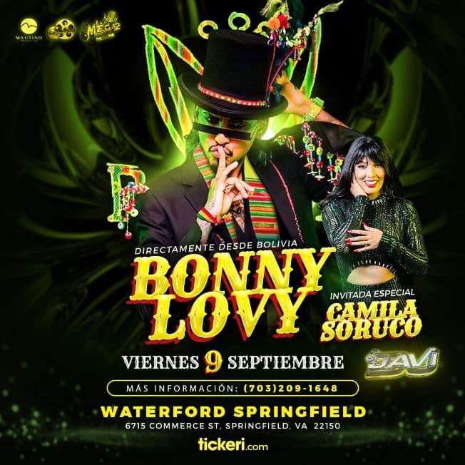 Event - BONNY LOVY & CAMILA SORUCO - Springfield, Virginia - September 9, 2022 | concert tickets
