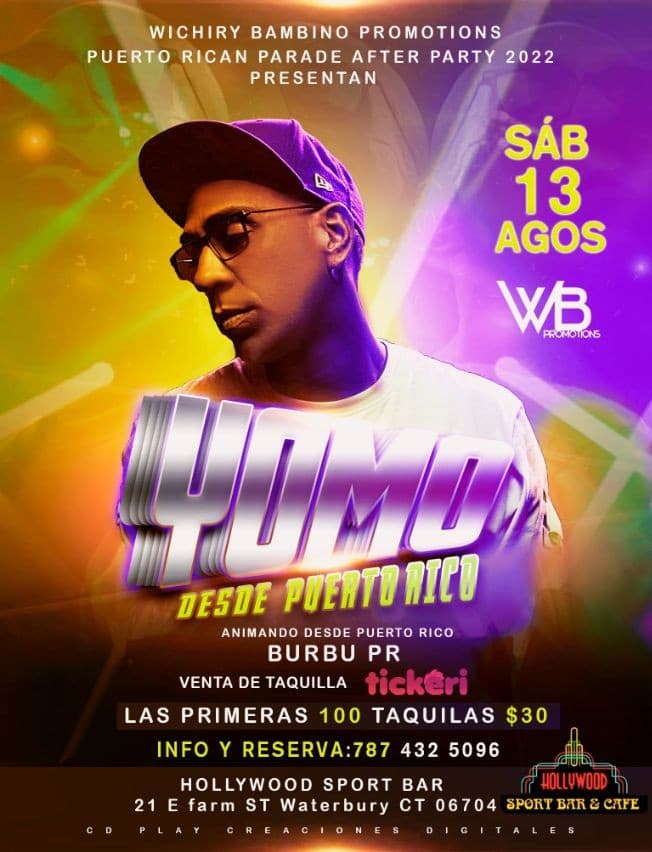 Event - YOMO EN CONCIERTO - WATERBURY, Connecticut - August 13, 2022 | concert tickets
