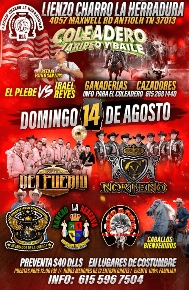 Event - TAMBORAZO DEL PUEBLO, CV NORTEÑO,  EN VIVO ! NASHVILLE TENNESSEE - Nashville, Tennessee - August 14, 2022 | concert tickets