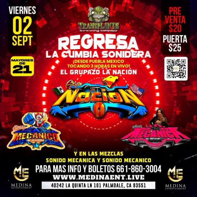 Event - GRUPO LA NACION EN CONCIERTO ! PALMDALE CALIFORNIA - Palmdale, California - September 2, 2022 | concert tickets