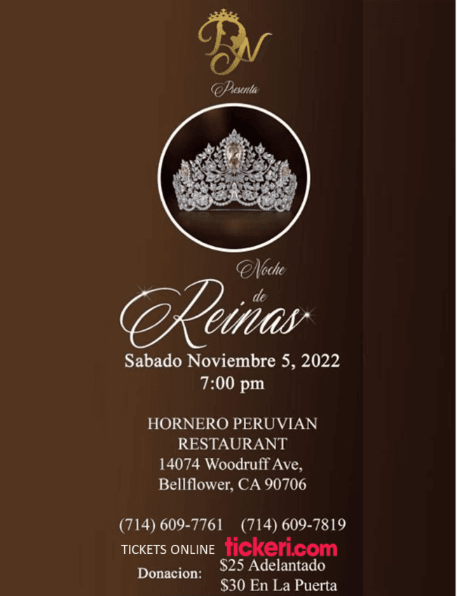 Event - NOCHE DE REINAS EN BELLFLOWER CALIFORNIA - Bellflower, California - 5 de noviembre de 2022 | concert tickets