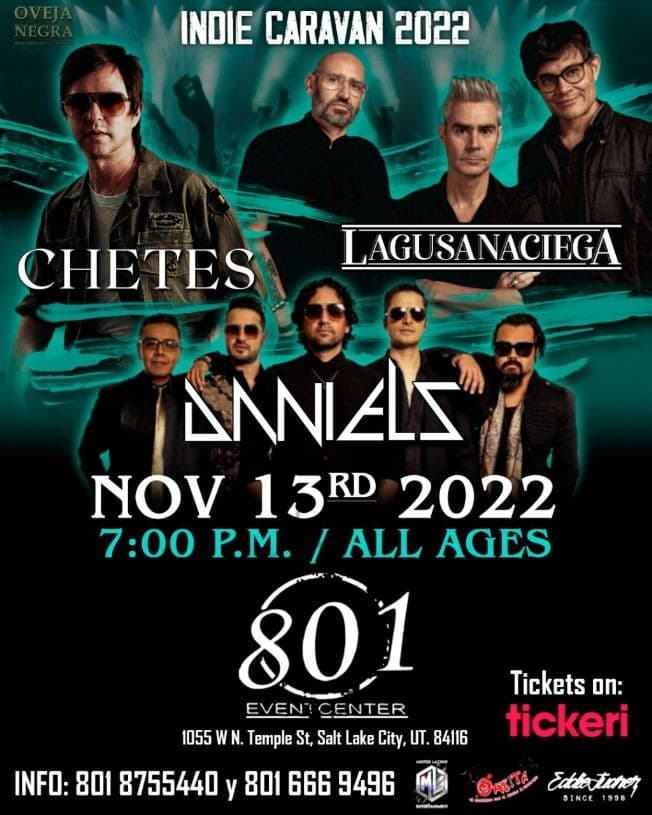 Event - INDIE CARAVAN 2022- CHETES  -LAGUSANACIEGA - DANIELS LIVE! SALT LAKE CITY UTAH - Long Beach, California - November 13, 2022 | concert tickets