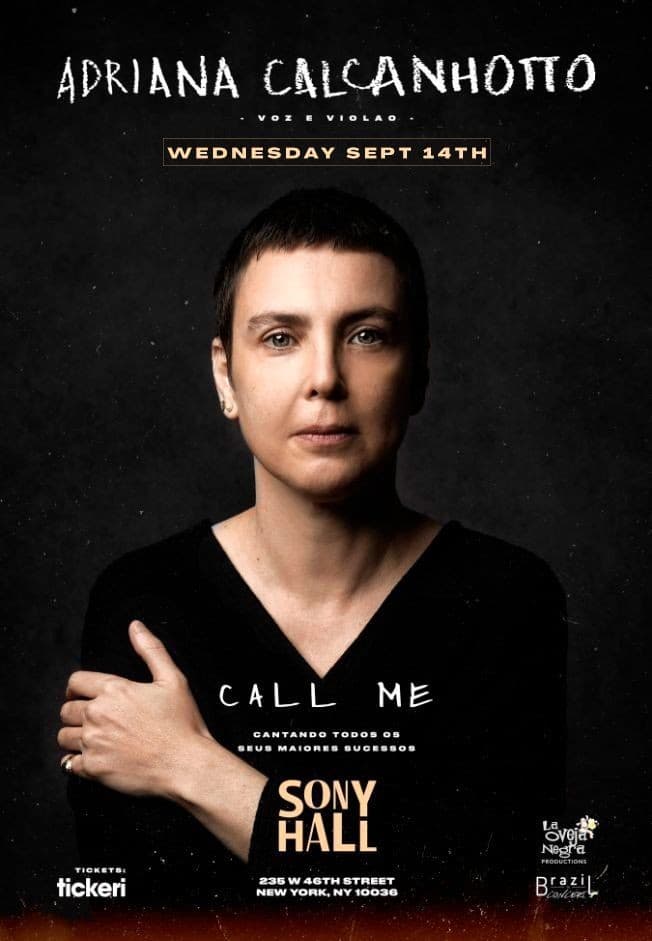 Event - Adriana Calcanhotto // Voz e violao // Call me Tour                      (Tickets are still available through Ticketmaster.com) - New York, New York - September 14, 2022 | concert tickets