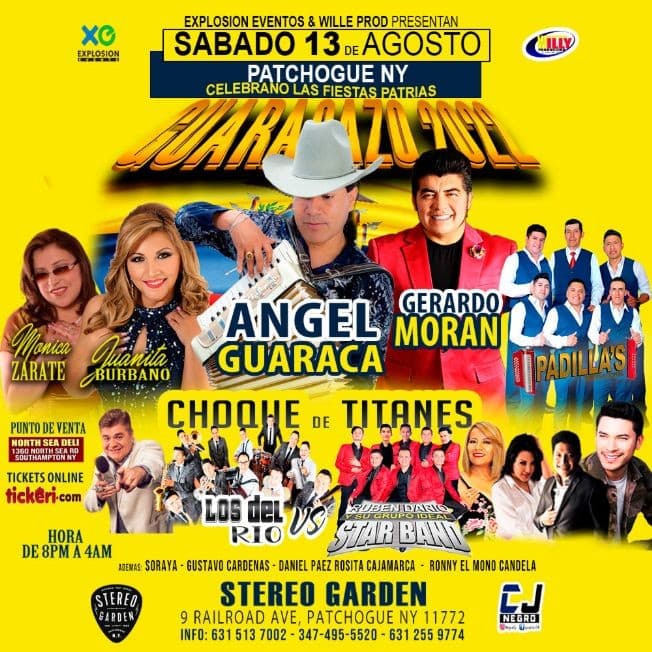 Event - PATCHOGUE  NEW YORK GUARACAZO 2022 - Patchogue, New York - August 13, 2022 | concert tickets